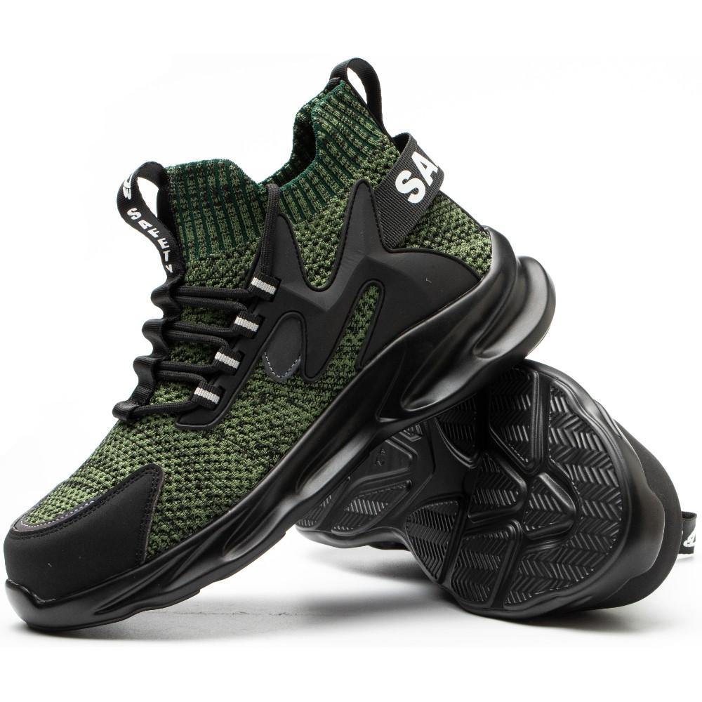 Shield 712GN - Qarido Comfortable safety shoes | comfortable work shoes | comfortable work boots | comfortable safety trainers | lightweight safety trainers | lightweight safety shoes | comfortable steel toe shoes | comfortable steel toe boots